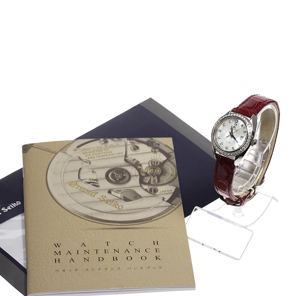 SEIKO Grand Seiko STGK003/9S27-00B0 K18WG Elegance Collection Diamond Silver Dial Automatic Ladies Watch_653467