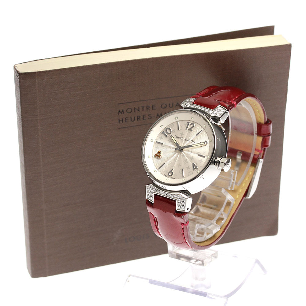 LOUIS VUITTON Tambour Q131R Heart rug diamond Quartz Boy's Watch_655107