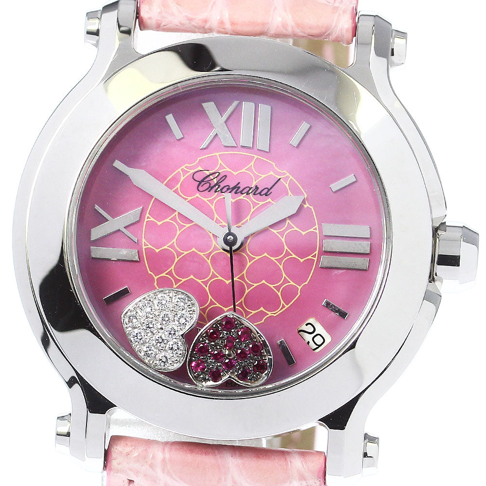 Chopard happy sports double heart 278475-3004 Date Quartz Ladies Watch_656326