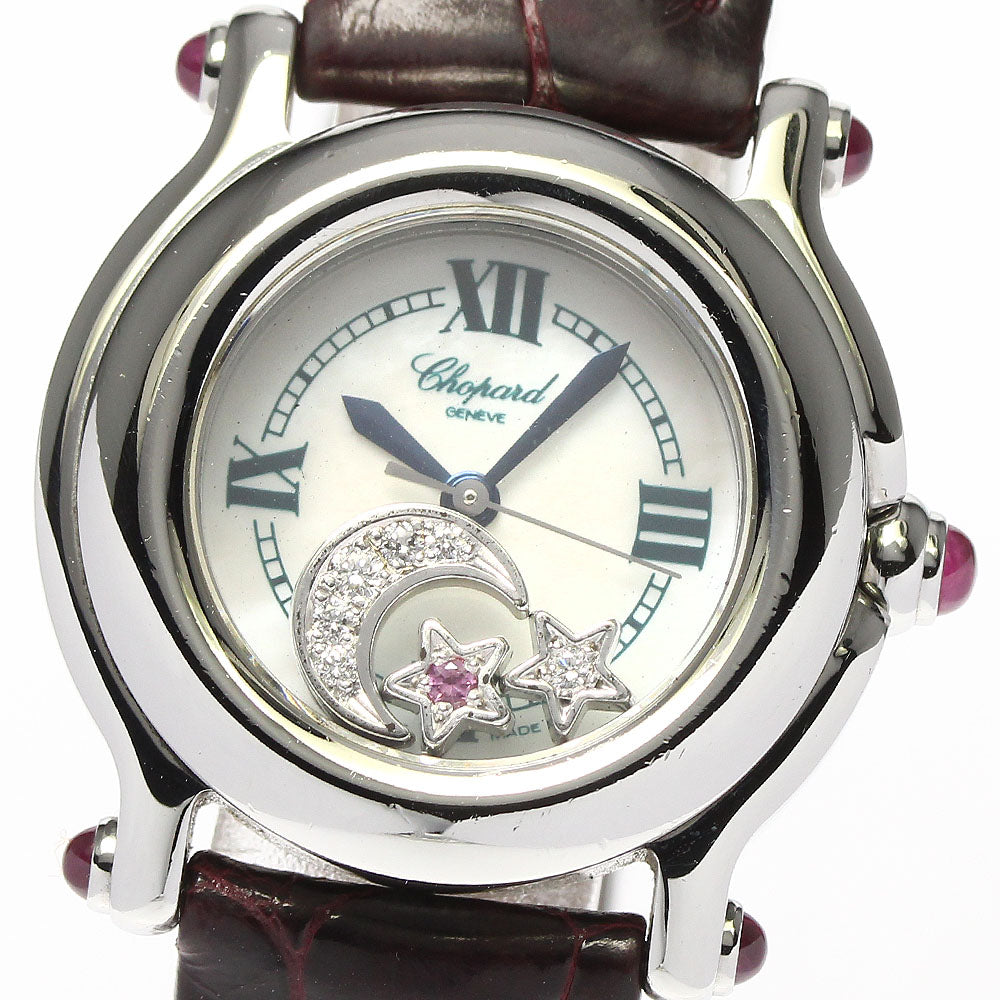 Chopard Happy sports 27/8245-42 Moon star White shell Dial Quartz Ladies Watch_656617