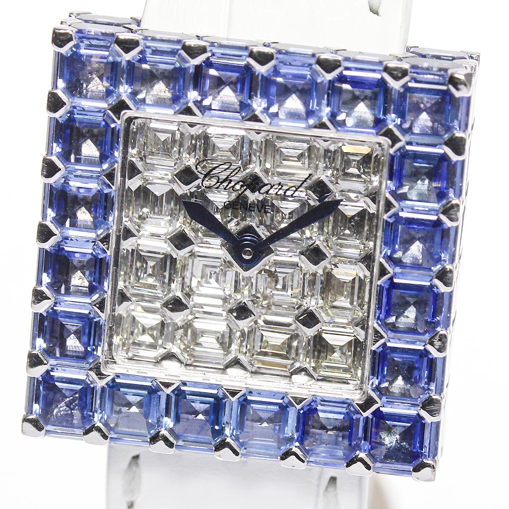 Chopard by.DE GRISOGONO Ice Cube K18WG Full diamond Quartz Ladies Watch_662650
