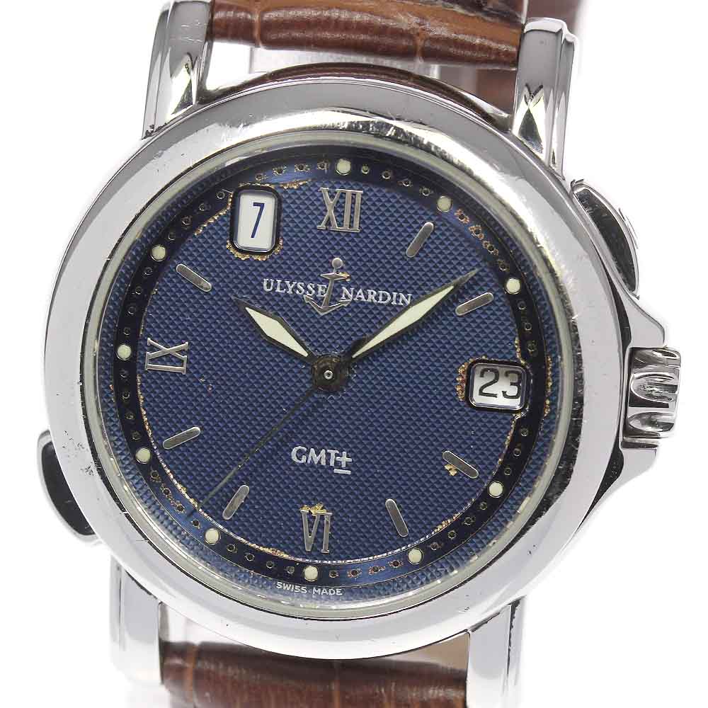 Ulysse Nardin San Marco 203-22 GMT Navy Dial Automatic Men's Watch_666397