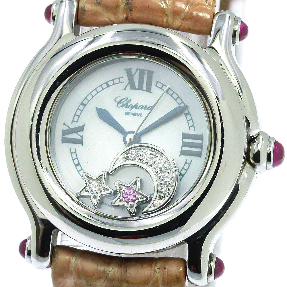 Chopard Happy sports 27/8245-42 Moon star White shell Dial Quartz Ladies_667345
