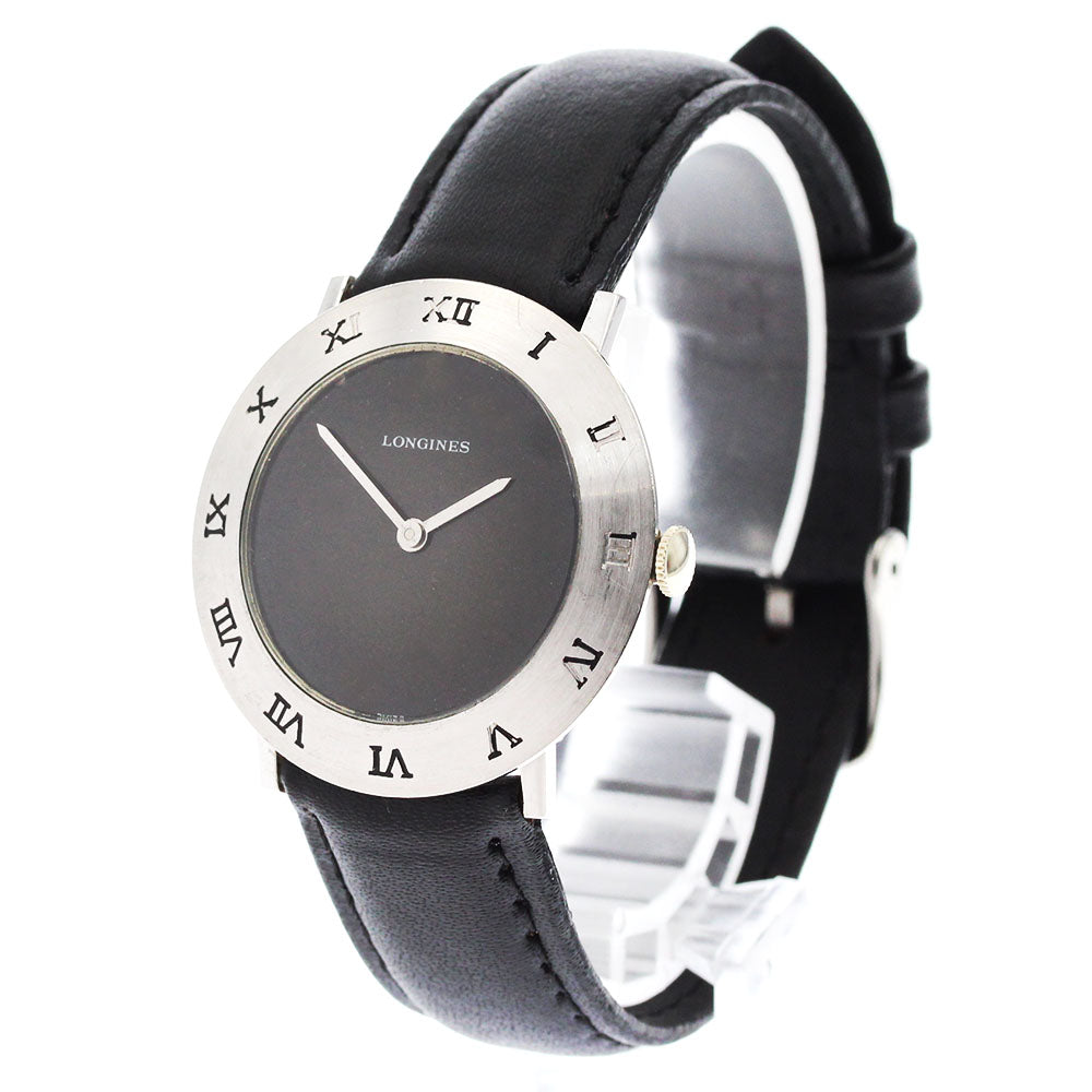 LONGINES cal.428 vintage black Dial Hand Winding Men's Watch_668268