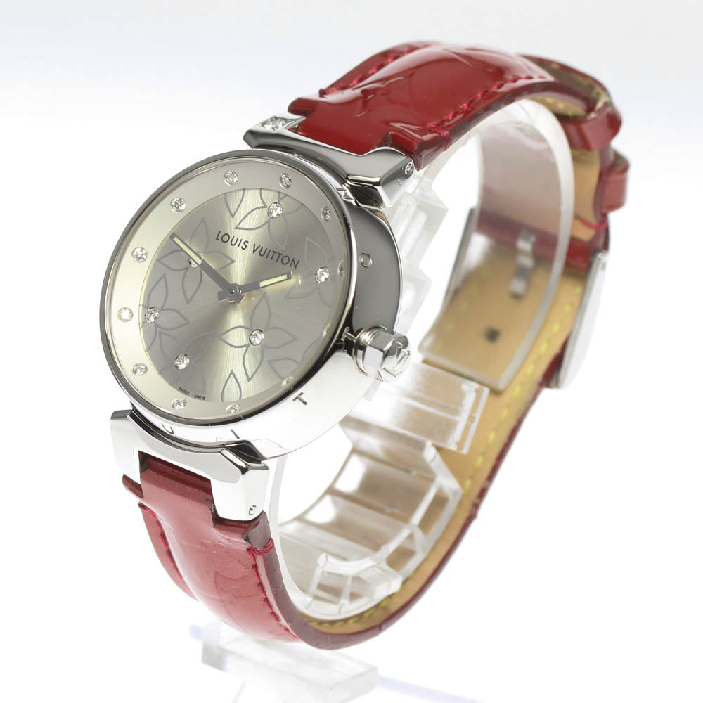 LOUIS VUITTON Tambour Lovely Diamonds Q131F 18P diamond Quartz Ladies _668272