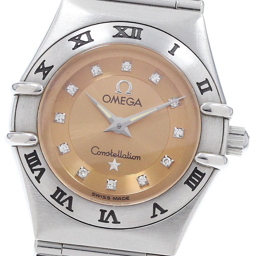 OMEGA Constellation Cindy Crawford 1564.65 12P diamond Quartz Ladies_668656
