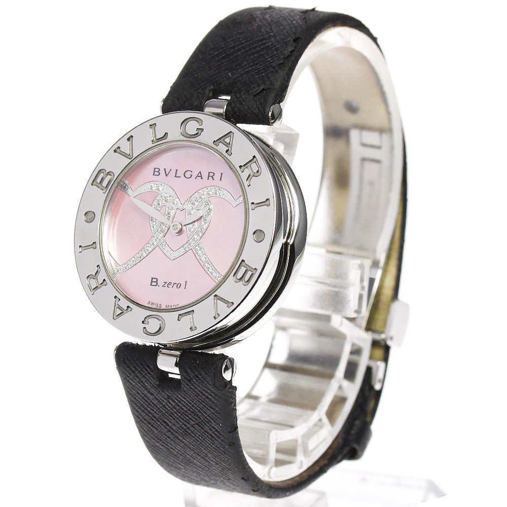 BVLGARI B-ZERO1 BZ30S Diamond heart Pink shell Dial Quartz Ladies Watch_671863