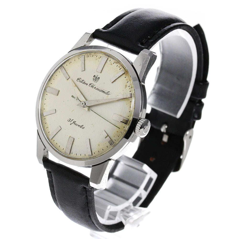 CITIZEN Chronometer CR1507051 vintage Silver Dial Hand Winding Men's_678500