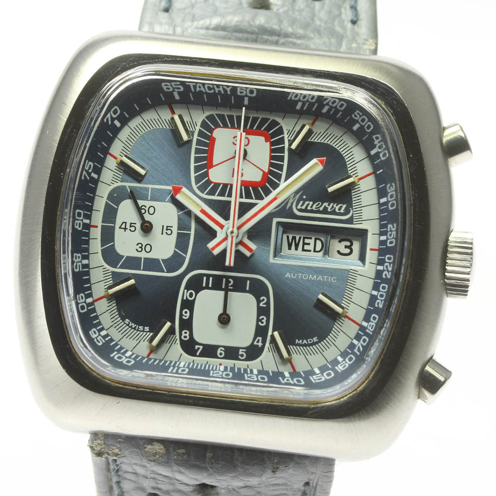 MINERVA INCABLOC Chronograph cal.7750 gray Dial Automatic Men's Watch_679629