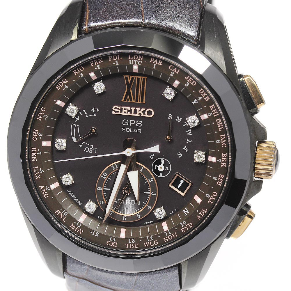 SEIKO Astron SBXB083/8X53-0AP0-2 9P diamond limited to 1500 pieces Dark brown Dial Solar Powered Radio Men's Watch_680013