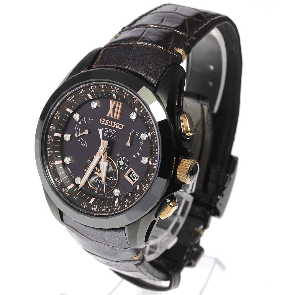 SEIKO Astron SBXB083/8X53-0AP0-2 9P diamond limited to 1500 pieces Dark brown Dial Solar Powered Radio Men's Watch_680013