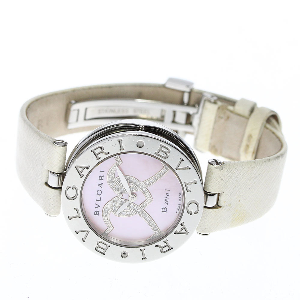 BVLGARI B-ZERO1 BZ30S Diamond Heart Pink shell Dial Quartz Ladies Watch_680054