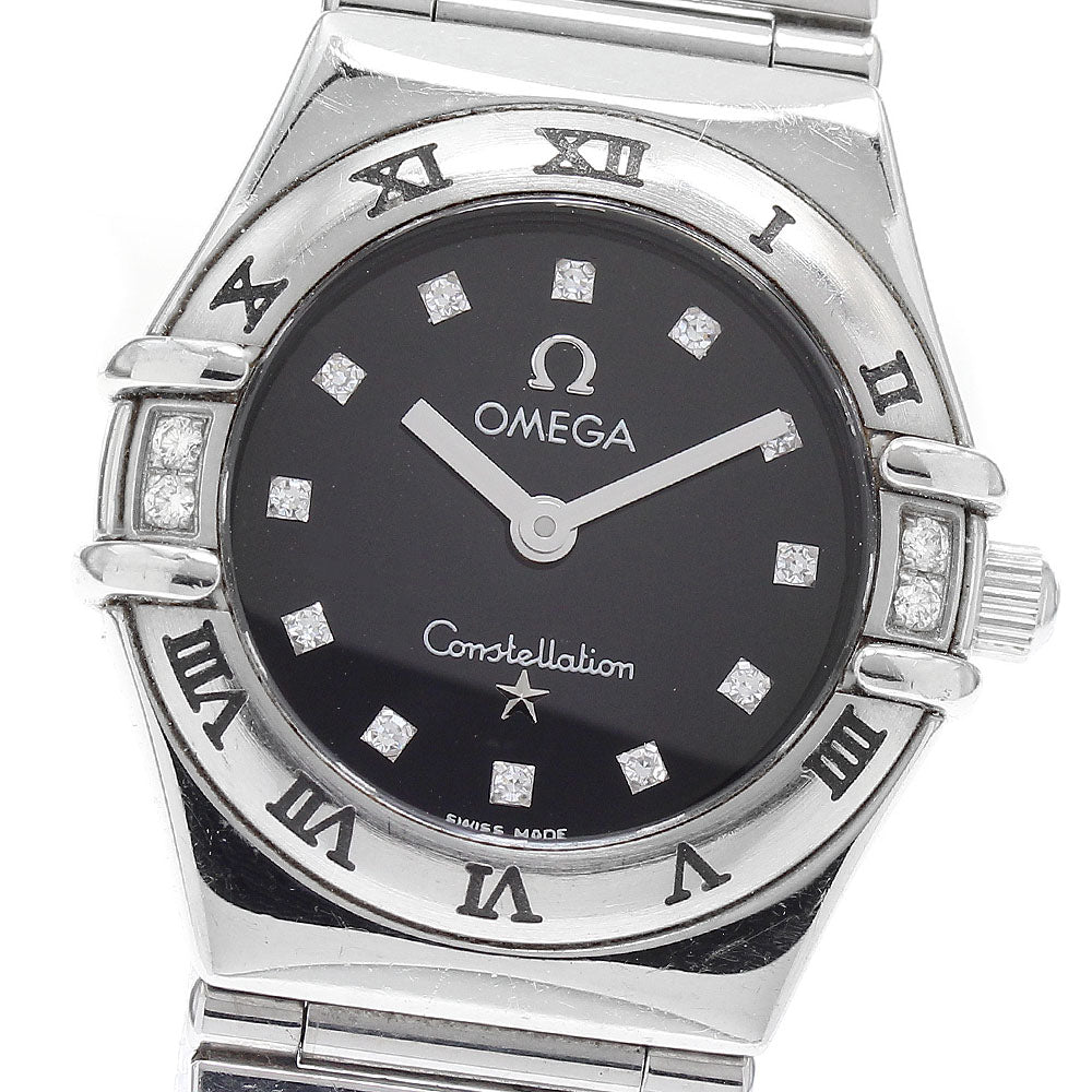OMEGA Constellation 1566.56 12P diamond 4P bezel diamond Quartz Ladies_681353