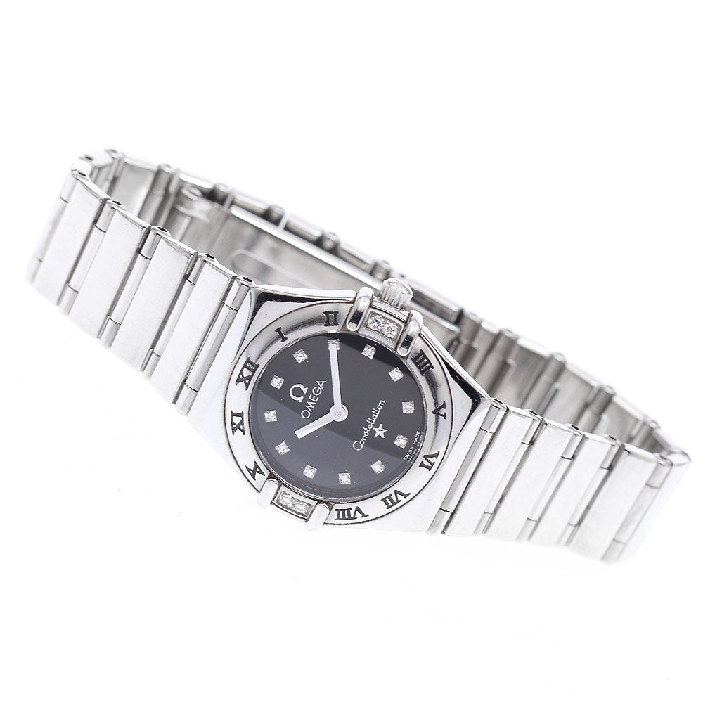 OMEGA Constellation 1566.56 12P diamond 4P bezel diamond Quartz Ladies_681353
