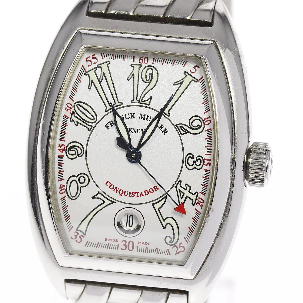 FRANCK MULLER Conquistador Date Silver Dial Automatic Men's Watch_681777