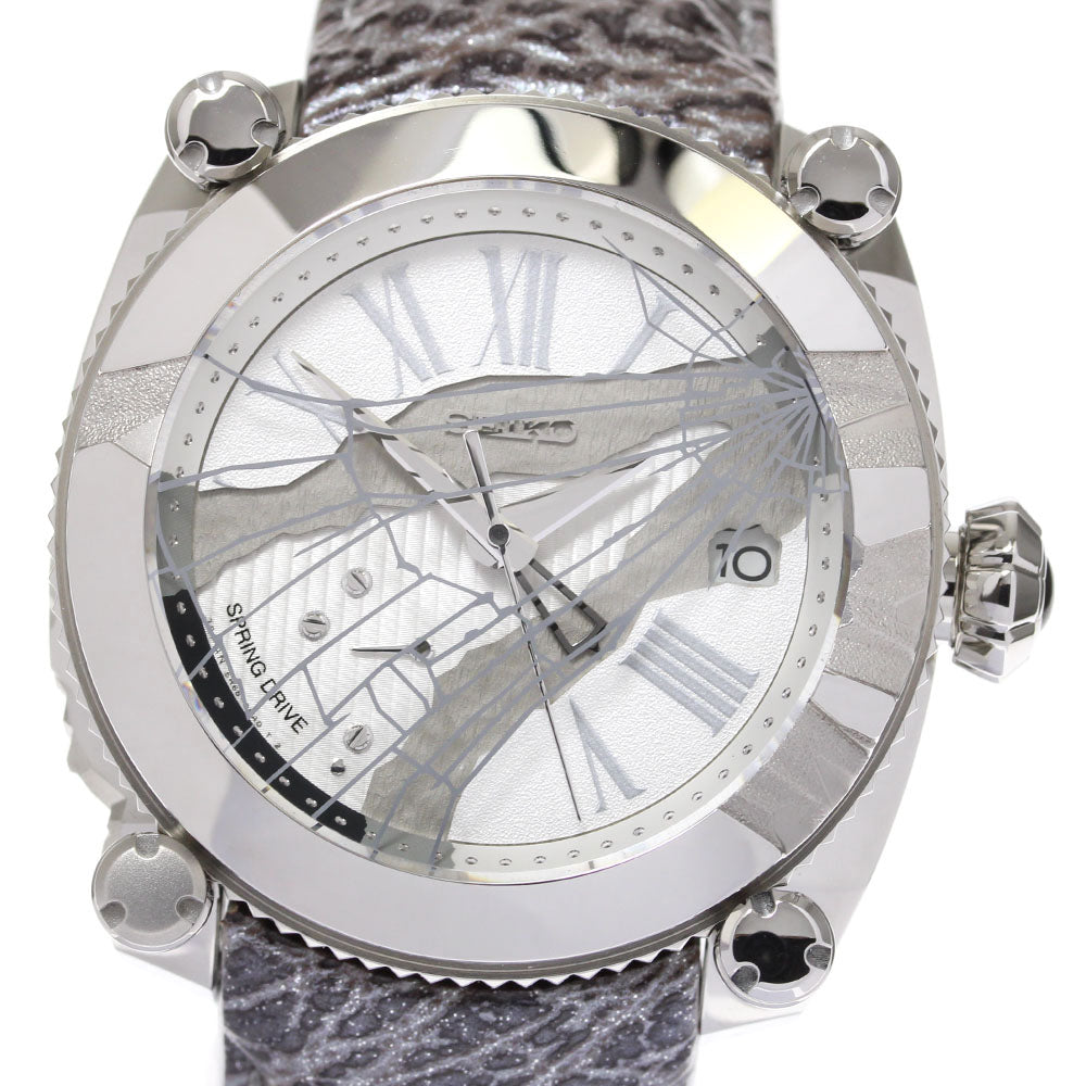 SEIKO Galante SBLA101 GMT White / grey Dial Spring drive Men's Watch_681851