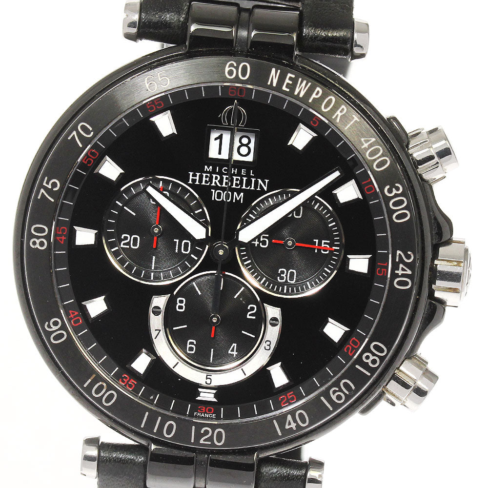 MICHEL HERBELIN Newport Yacht Club Chronograph black Dial Quartz Men's Watch_683679