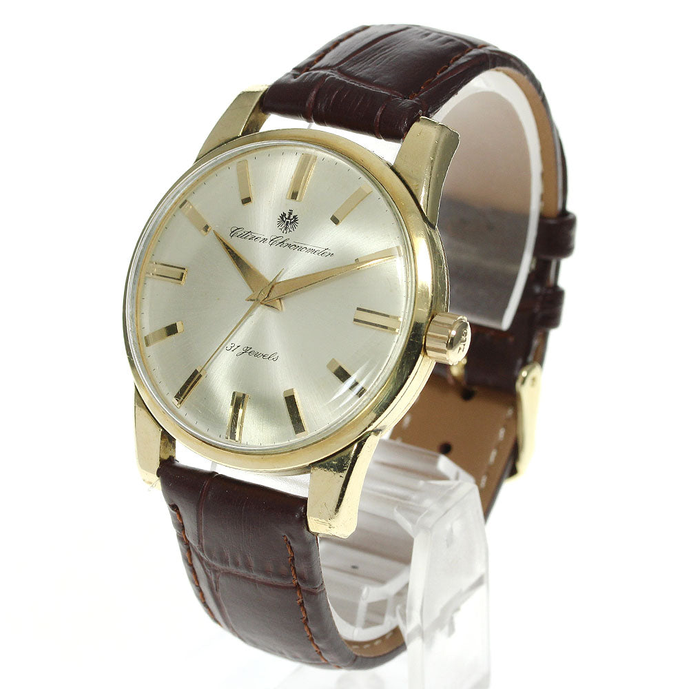 CITIZEN CR1507081 Chronometer Silver Dial Hand Winding Men's Watch_685033