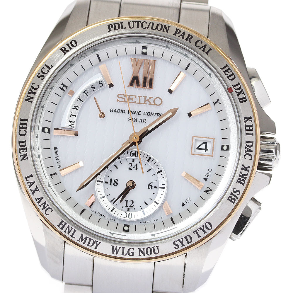 SEIKO Brights 8B54-0AW0/SAGA146 Solar Powered Radio Men's Watch_687859