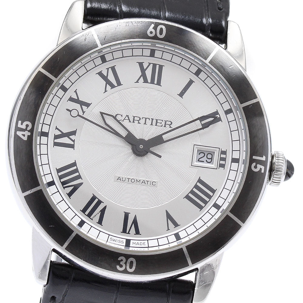 CARTIER Ronde Croisier de Cartier WSRN0002 Date Silver Dial Automatic Men's Watch_688705