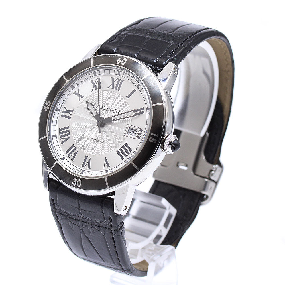 CARTIER Ronde Croisier de Cartier WSRN0002 Date Silver Dial Automatic Men's Watch_688705