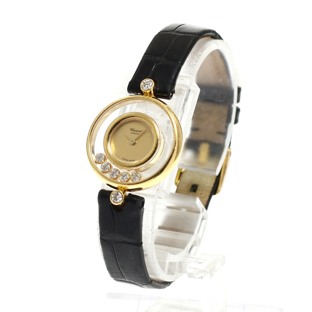 Chopard Happy diamond 20/3929 K18YG 5P diamond gold Dial Quartz Ladies Watch_692657