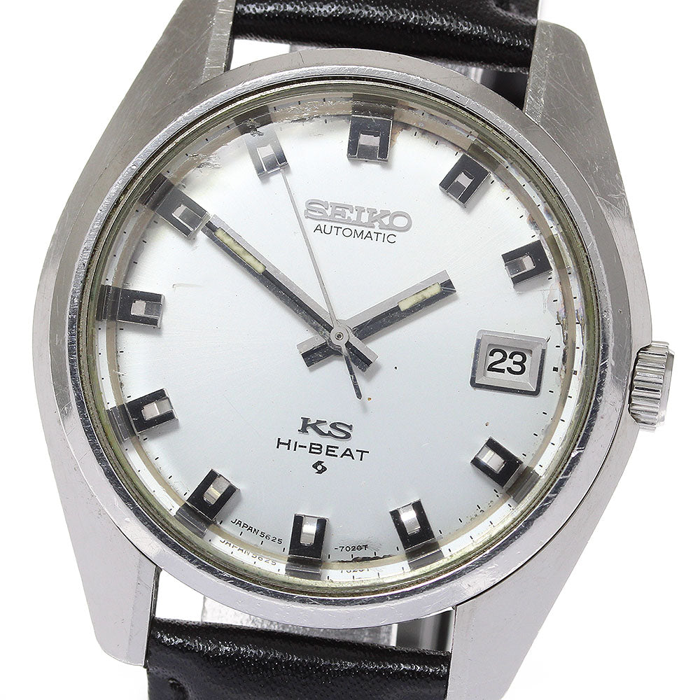 SEIKO King Seiko High Beat 5625-7000 Date Silver Dial Automatic Men's Watch_694821