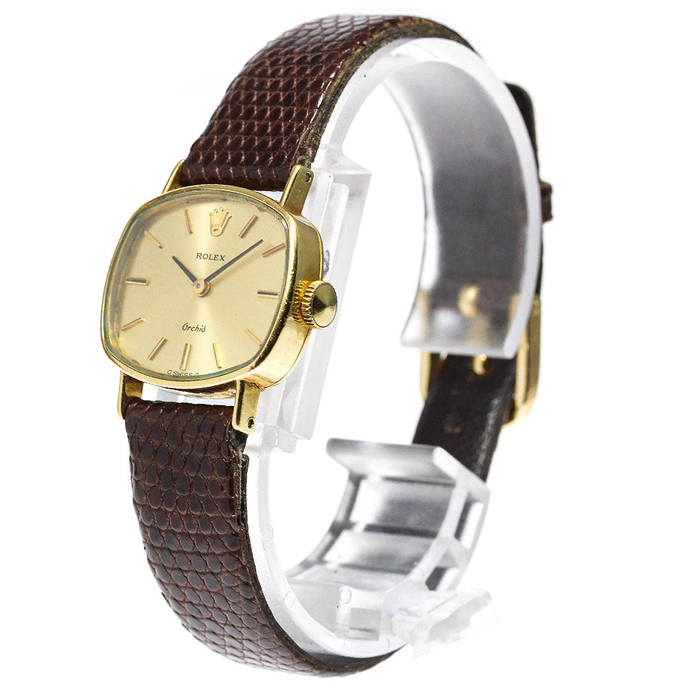 ROLEX Orchid K18YG Cal.1400 gold Dial Hand Winding Ladies Watch_699631