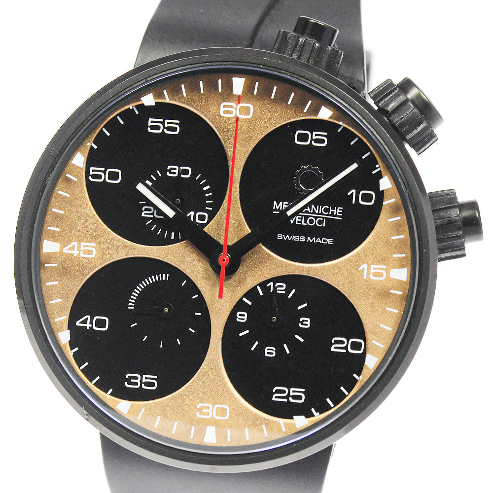 MECCANICHE VELOCI Chronograph Black / gold Dial Automatic Men's Watch_700402