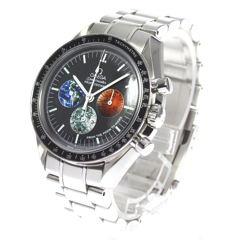 OMEGA Speedmaster From The Moon To Mars 3577.50 Chronograph black Dial Hand Winding Men's Watch_700772