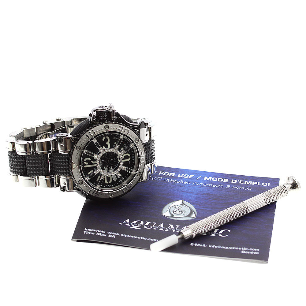 AQUANAUTIC Sub Commander diamond day date black Dial Automatic Men's Watch_701233