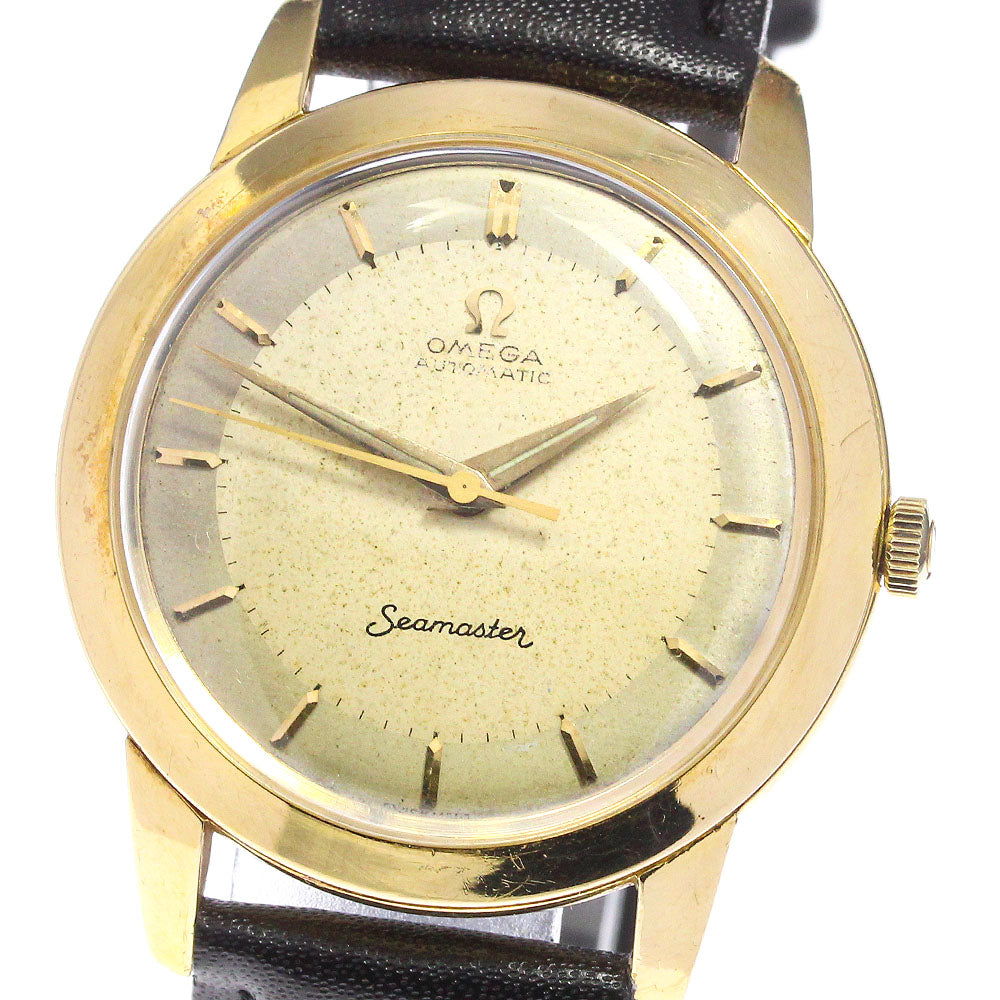 OMEGA Seamaster K18YG Cal.471 Silver Dial Automatic Men's Watch_702123