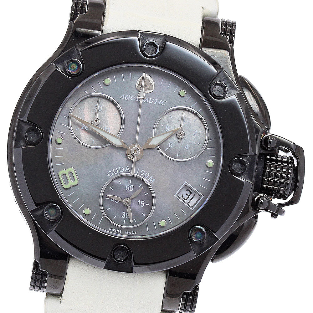 AQUANAUTIC Princess Cuda Date Chronograph Black shell Dial Quartz Ladies Watch_704218