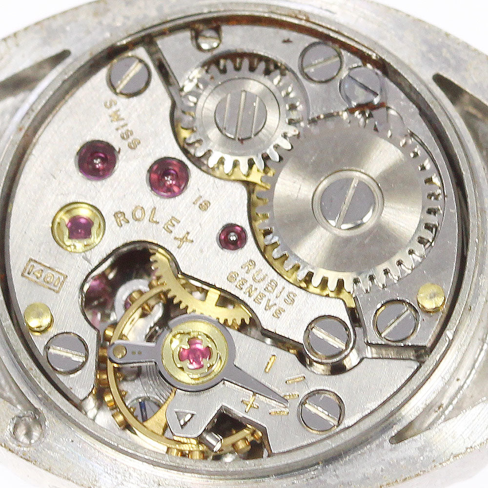 ROLEX chameleon almond 2000 Head K18WG cal.1401 beige Dial Hand Winding Ladies Watch_704502