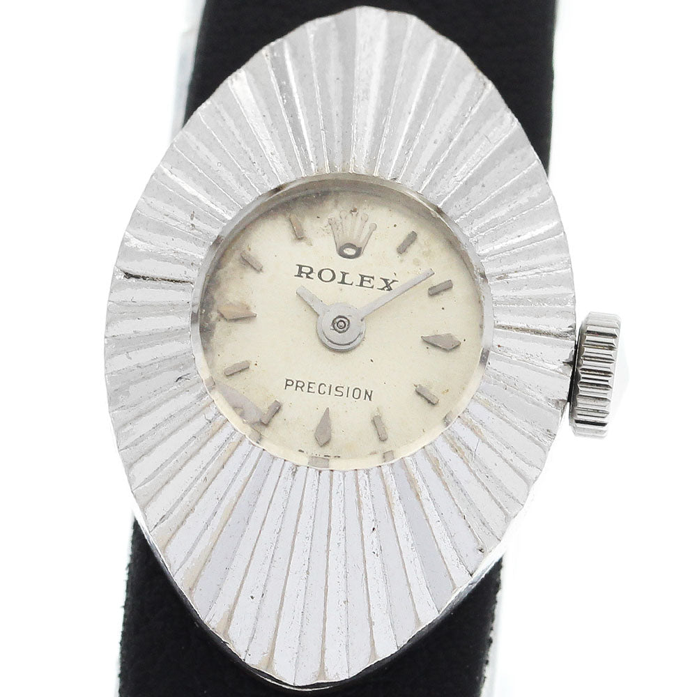 ROLEX chameleon almond 2000 K18WG cal.1401 Silver Dial Hand Winding Ladies Watch_704502