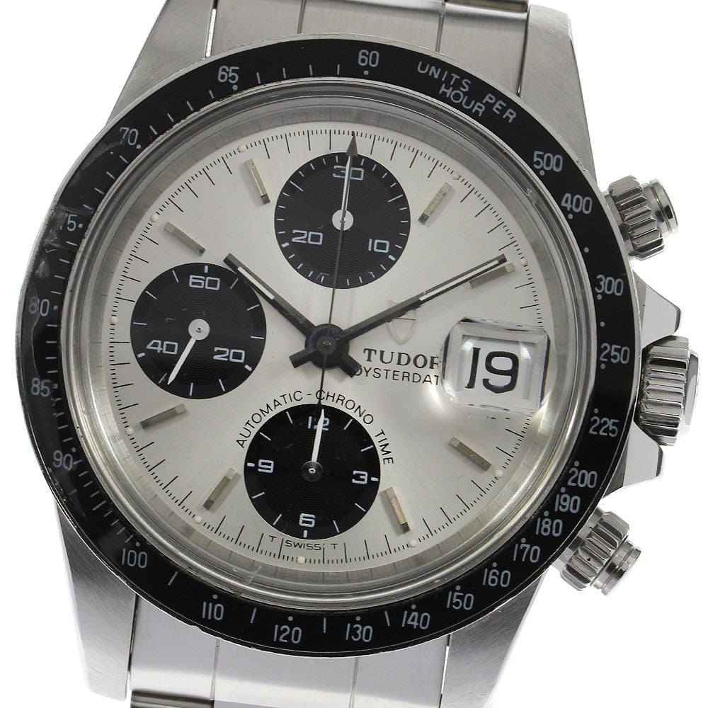 TUDOR Oyster Date Chronotime 79160 Cal.7750 Silver / Black Dial Automatic Men's Watch_704994
