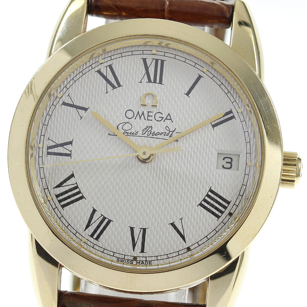 OMEGA Louis blanc 5311.30.12 18K Yellow Gold Date Automatic Men's Watch_705029