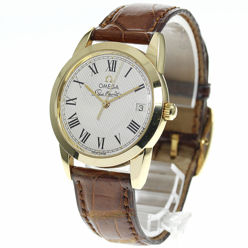 OMEGA Louis blanc 5311.30.12 18K Yellow Gold Date Automatic Men's Watch_705029