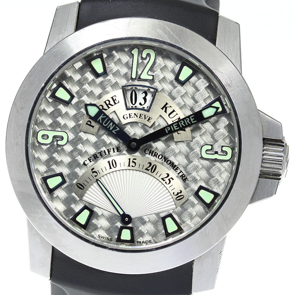 PIERRE KUNZ Grand Date PKG 016 GD SPORT Retrograde Texarium Dial Automatic Men's Watch_705919