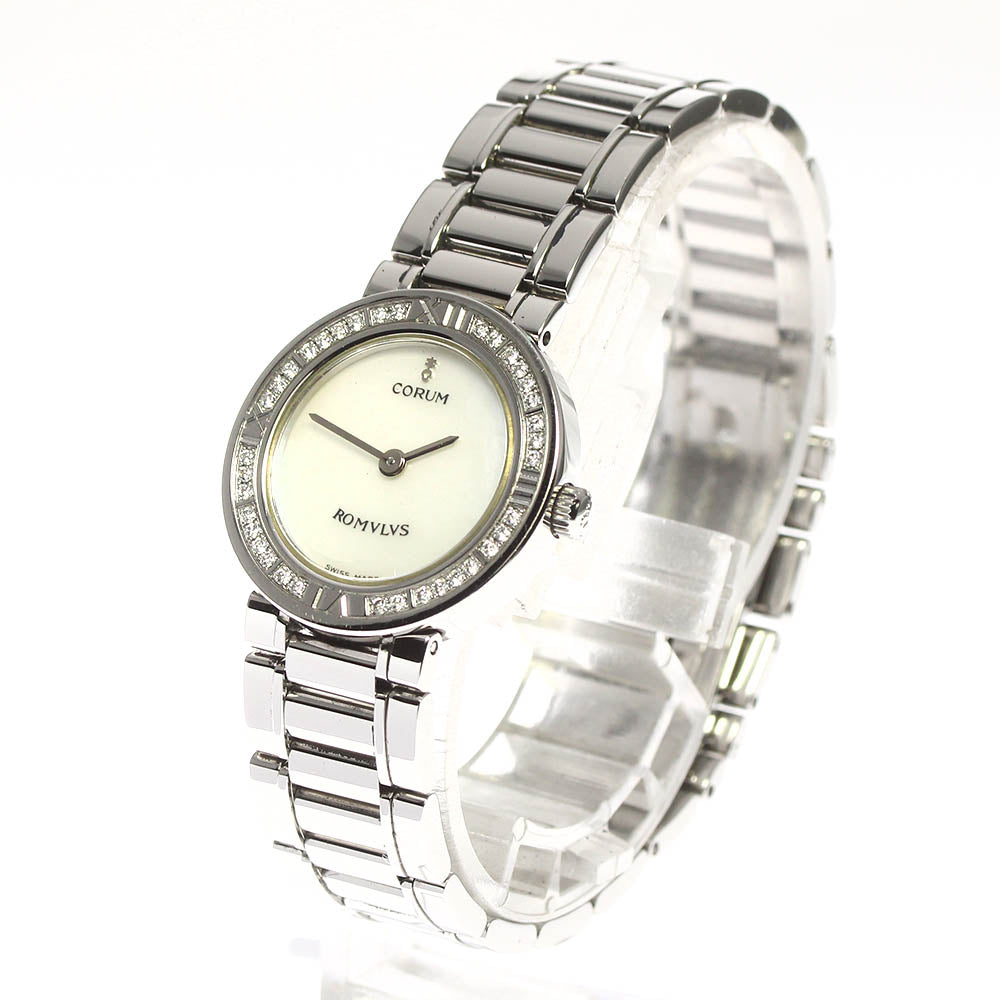 CORUM Romulus 165.128.47 V459 Diamond Bezel Quartz Ladies_708456
