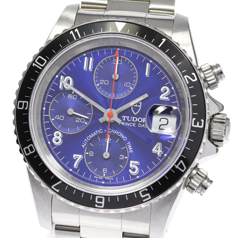 TUDOR Prince Date Chrono Time 79270 Cal.7750 blue Dial Automatic Men's_708507