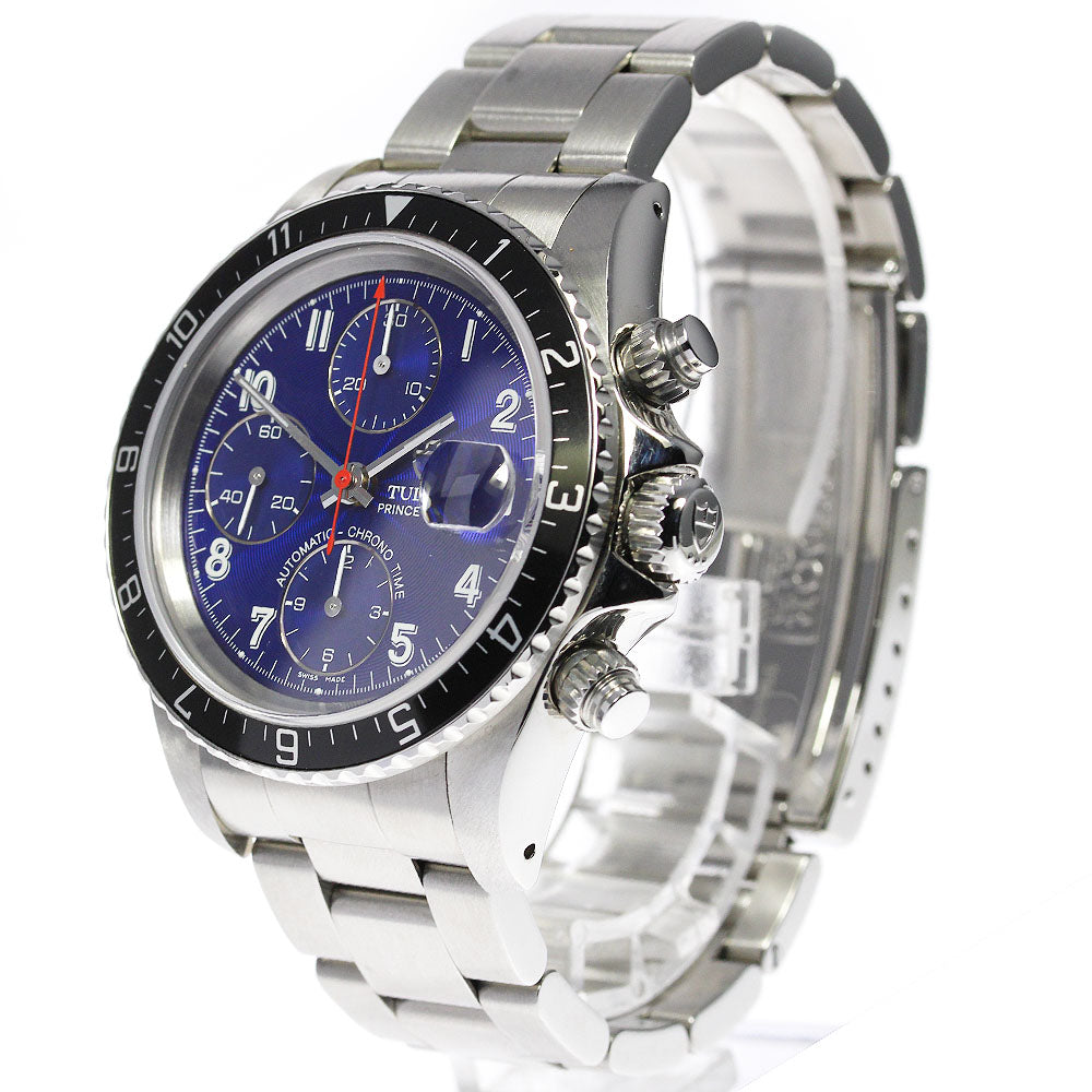 TUDOR Prince Date Chrono Time 79270 Cal.7750 blue Dial Automatic Men's_708507