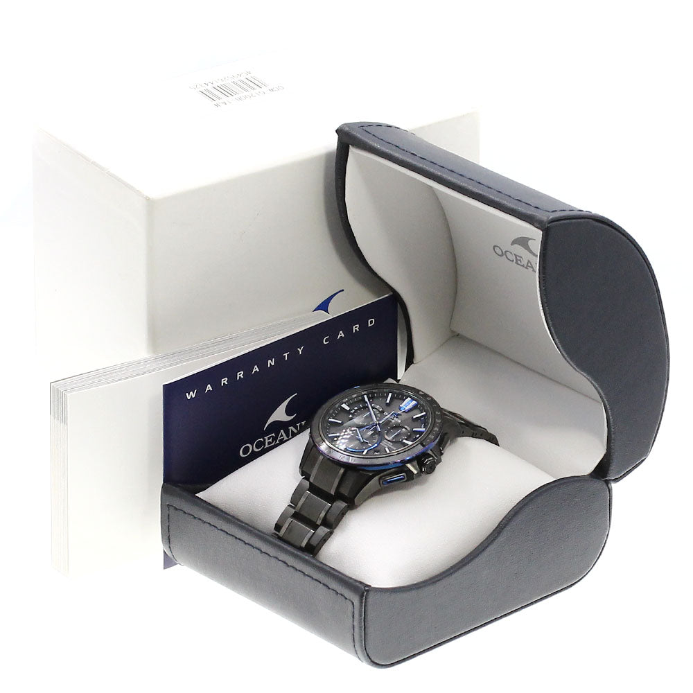 CASIO Oceanus OCW-G1200 GPS date black Dial Solar Powered Radio Men's_709972