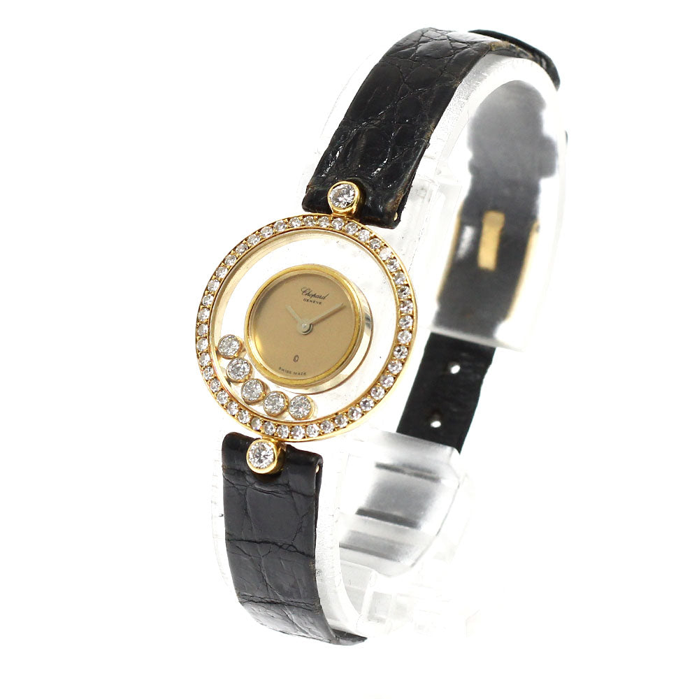Chopard Happy diamond 20/3926 K18YG diamond bezel gold Dial Quartz Ladies Watch_710355