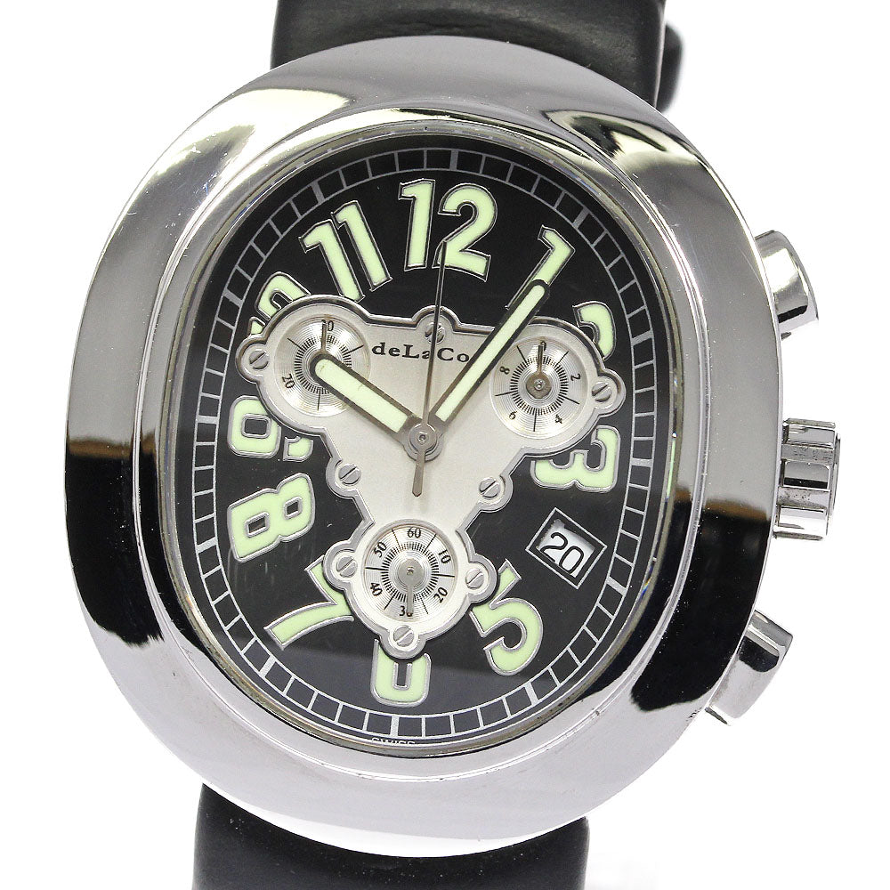 deLaCour MAXIMUS Chronograph Date black Dial Quartz Men's Watch_710582