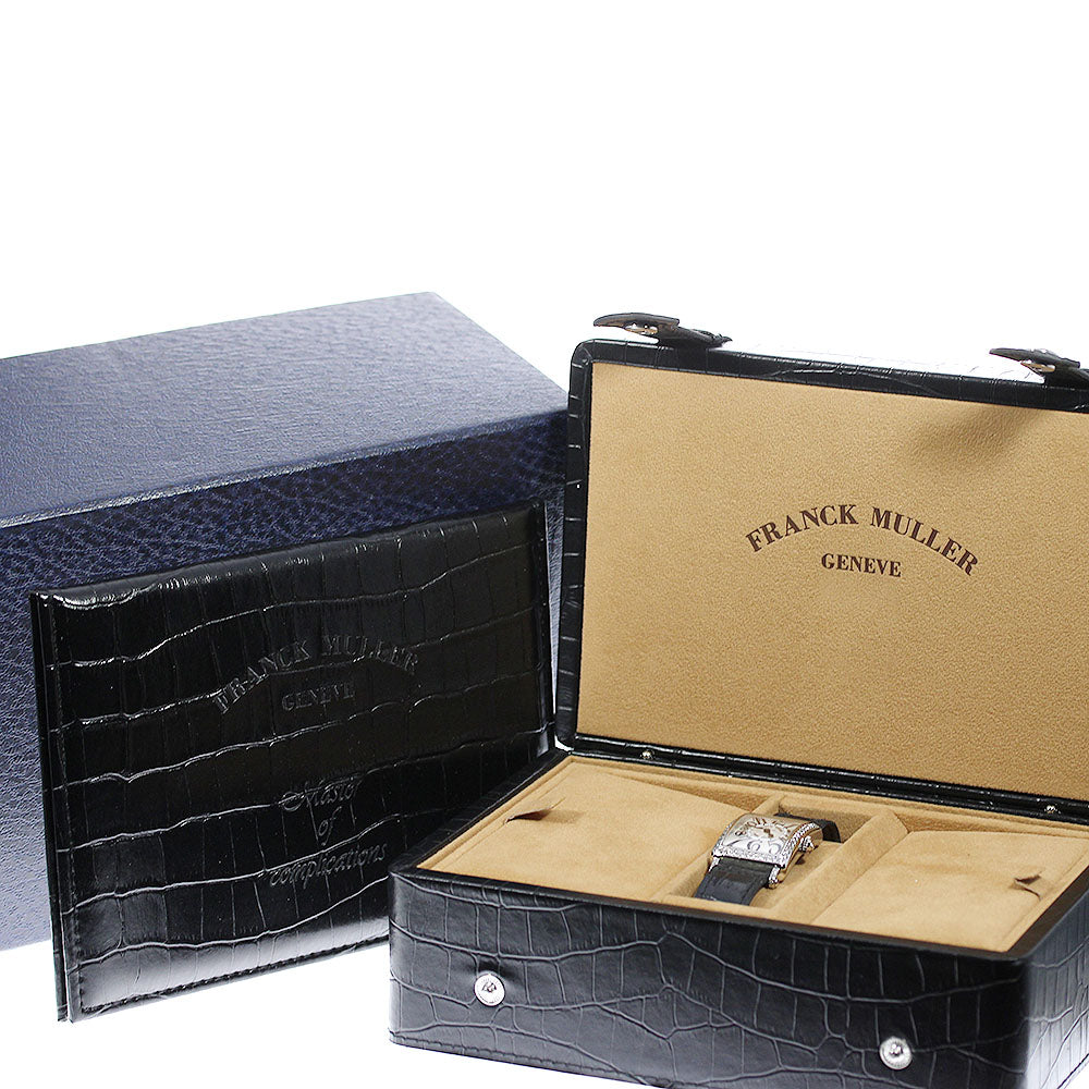 FRANCK MULLER Long Island 902QZD1R Diamond Bezel Silver Dial Quartz Ladies Watch_710674