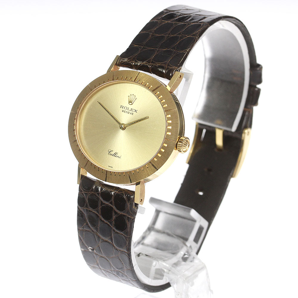 ROLEX Cellini 4083 18K Yellow Gold cal.1602 gold Dial Hand Winding Men's_713514