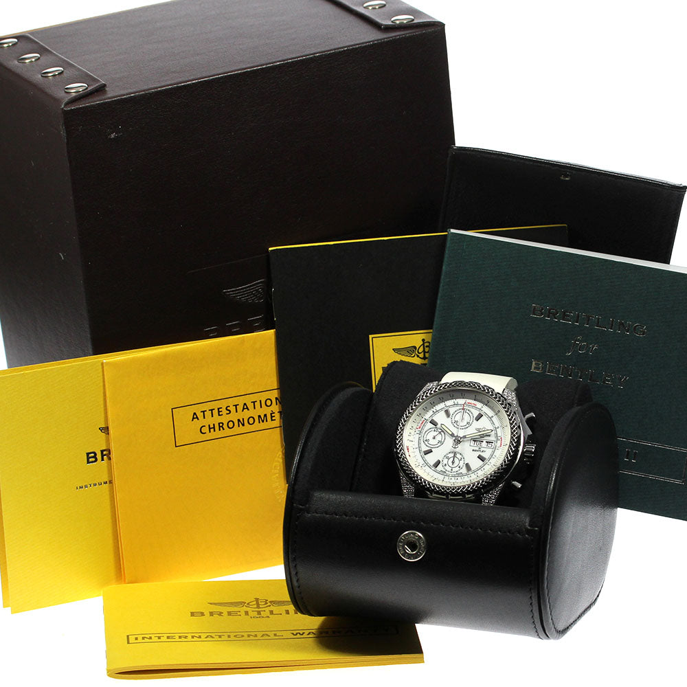 BREITLING Bentley GT2 A13365 Chronograph white Dial Automatic Men's Watch_713943
