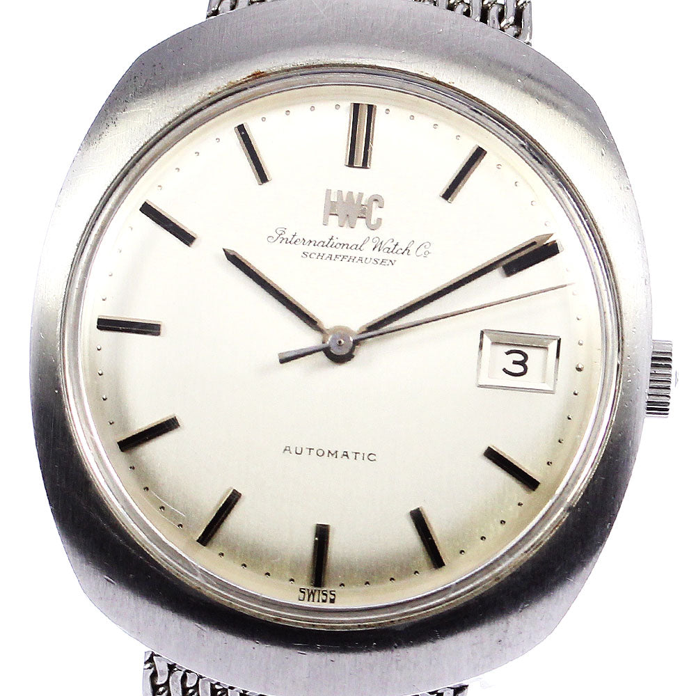 IWC SCHAFFHAUSEN Old Inter Date Silver Dial Automatic Men's Watch_714553