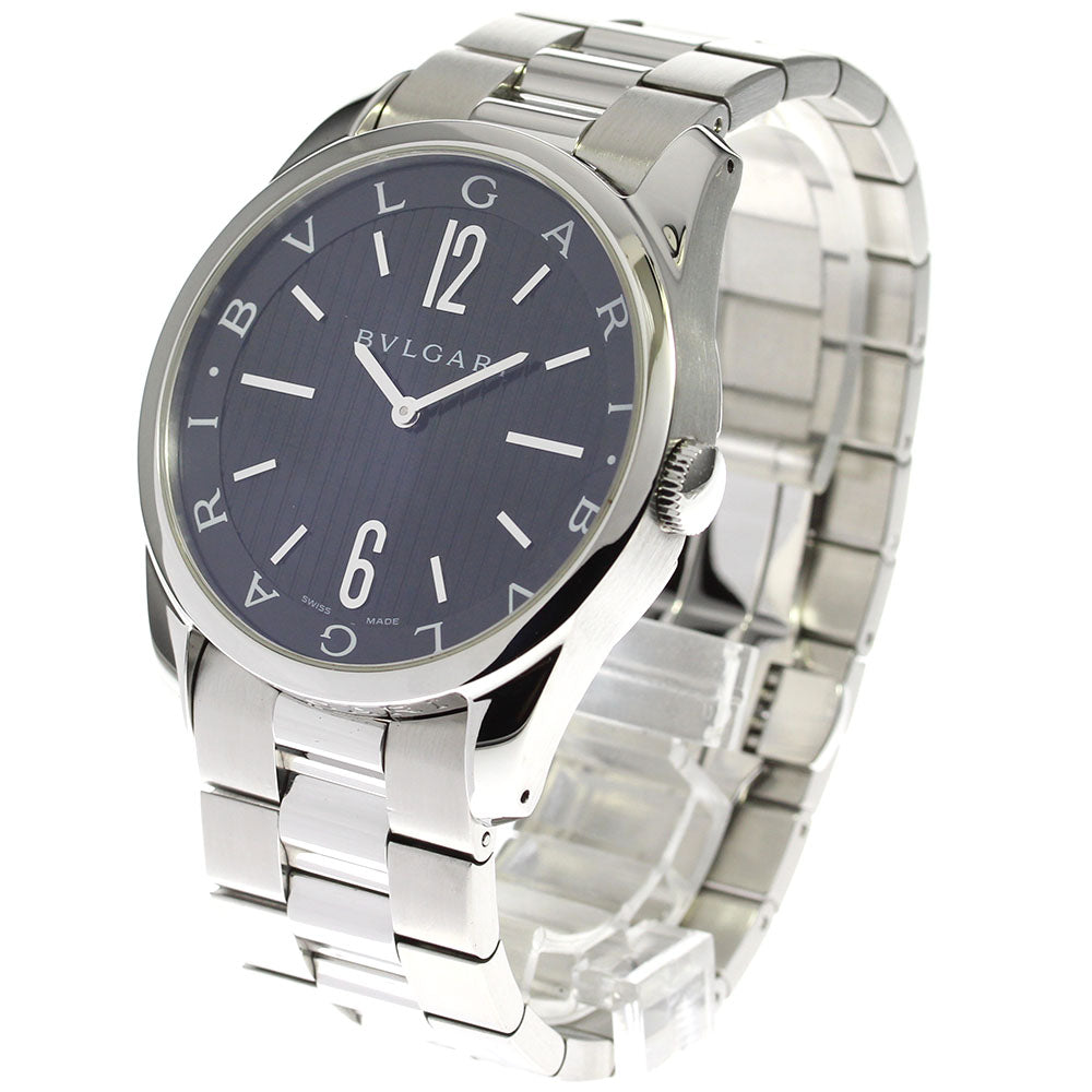 BVLGARI Solo tempo ST42S black Dial Quartz Men's Watch_714843